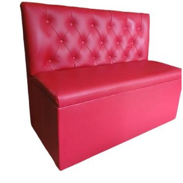 Imagem de Poltrona sofá booth 1,50cm vermelha - O REI DAS POLTRONAS