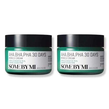 Imagem de SOME BY MI Creme Milagroso AHA BHA PHA 30 Dias - Pacote com 2 - Ácido Salicílico Esfoliante Suave e Hidratante Facial Centella para todos os tipos de pele - Creme facial calmante e clareador diário
