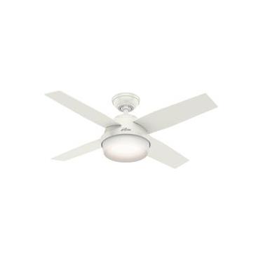 Imagem de Ventilador de Teto Residencial Dante Branco Hunter Fan Oficial 110