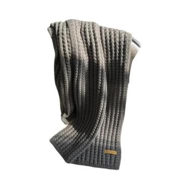 Imagem de Cachecol De Inverno Grosso De Tricô Trançado Para Mulheres E Homens, Q