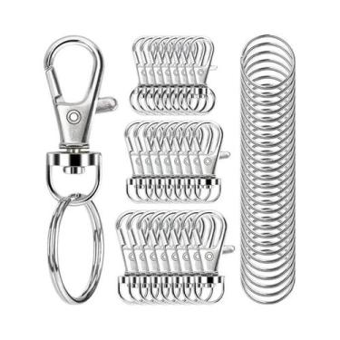 Imagem de Kit DIY Para Fazer Chaveiros Com Clipes, Argolas, Fechos Lagosta E Ace