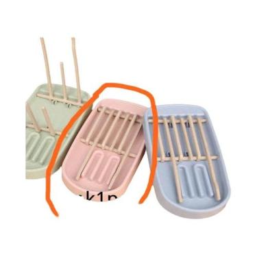 Imagem de Suporte Para Secagem De Mamadeiras Em Palha De Trigo, Prateleira Remov