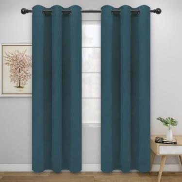 Imagem de Cortinas Easy-Going 2 painéis 117x213 cm Thermal Bluestone