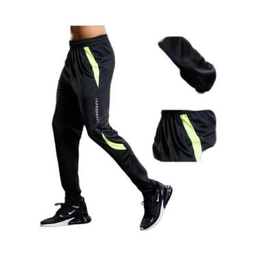 Imagem de Calças De Corrida Masculinas Com Bolsos Com Zíper Para Treino De Futeb