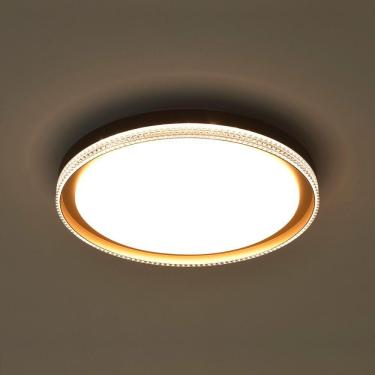 Imagem de Plafon Skylight Queenstown 4040 Led Bivolt Preto-dourado