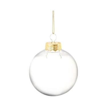 Imagem de Enfeites De Natal Em Plástico Transparente, Bolas Preenchíveis Para Pe