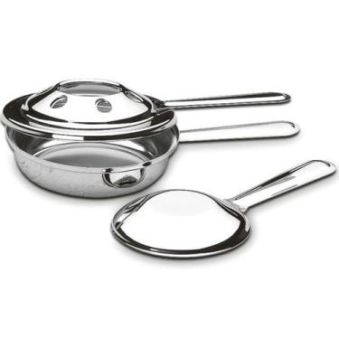 Imagem de Fogareiro Grande Abafador Plátanos Inox Queimador Rechaud - Brinox