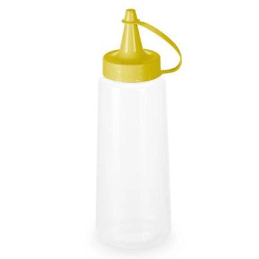 Imagem de Bisnaga Plástica Grande 400ml para Molhos Mostarda Plasvale Bar Lancho