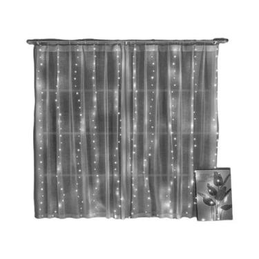 Imagem de Luzes De Cordão LED 3Mx1M USB, Guirlanda De Fadas Para Decoração De Ca