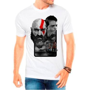 Imagem de Camiseta kratos god of war games jogos camisa masculina lançamento 01 