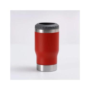 Imagem de Copo Porta Lata Cerveja 6x1 Garrafa Longneck Térmico de Inox Com Abrid