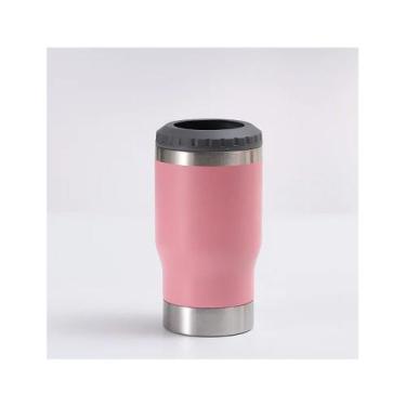 Imagem de Copo Porta Lata Cerveja 6x1 Garrafa Longneck Térmico de Inox Com Abrid