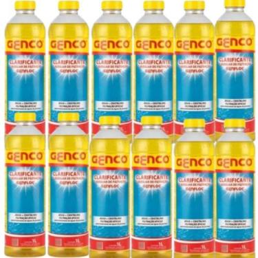 Imagem de Kit Clarificante Genco Genfloc 12L Auxiliar de Filtragem para Piscina
