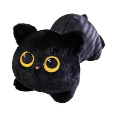 Imagem de Brinquedo De Pelúcia Gato Preto 50-90cm, Almofada Fofa E Confortável P