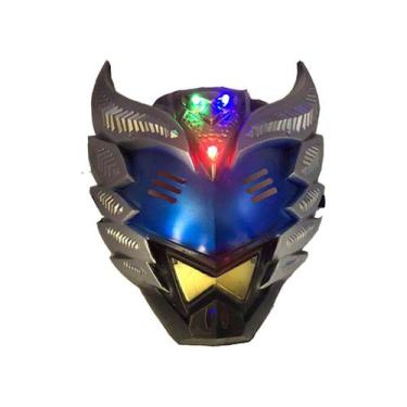 Imagem de Fantasia de cosplay infantil de plástico luminoso Mask Armour Warrior 