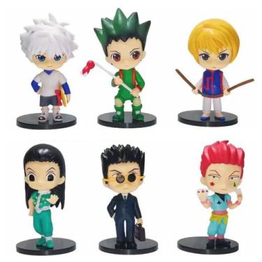 Imagem de Coleção de brinquedos de figuras de anime modelo 6 unidades Hunter 10-
