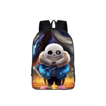 Imagem de Mochila Undertales Sans Cartoon Kids School 30x16x40cm - Yiweisai
