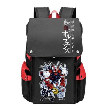 Imagem de Mochila escolar Gundams Anime para estudante 32x18x42cm - yiweisai