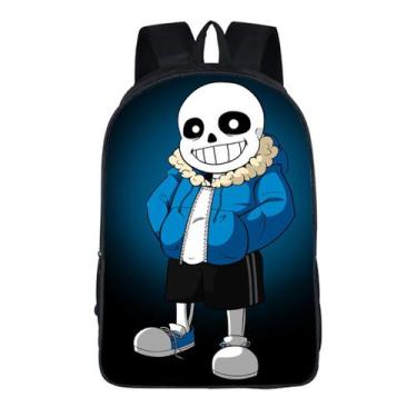 Imagem de Schoolbag Undertales Sans para estudantes infantis - yiweisai