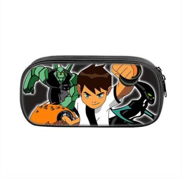 Imagem de Estojo para lápis Bens10 Cartoon Anime em tela de grande capacidade - 