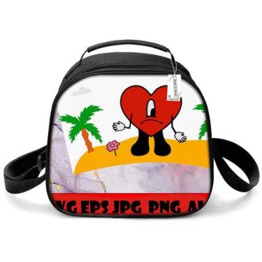 Imagem de Lancheira Bunnys Anime Tote, tecido Oxford reutilizável à prova de vaz