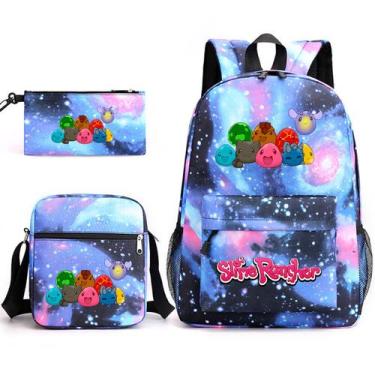 Imagem de Conjunto de mochilas Slimes Ranchers School, 3 unidades com bolsa de o