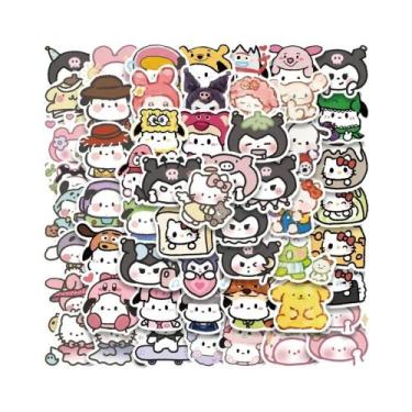 Imagem de Adesivos Kawaii Kuromi Keroppi Sanrio Mistos Para DIY, Decoração De Te