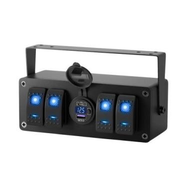 Imagem de Caixa De Interruptores À Prova d'Água 4/6 Gangues Com Painel De Luz LE