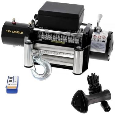 Imagem de Guincho Elétrico 12V 12000LB com Controle Remoto sem Fio IWME004 IMPORTWAY
