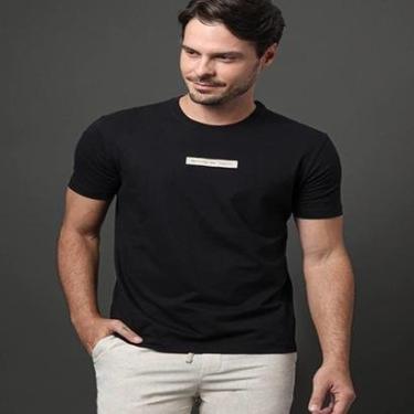 Imagem de Camiseta masculina Calvin Klein Box NYC preta-Masculino