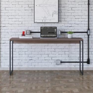 Imagem de Mesa de Escritório Studio 150cm Industrial Nogal - Compace