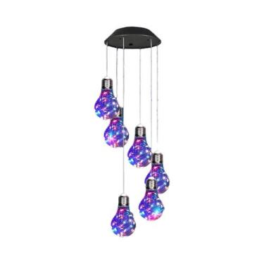 Imagem de Luminária Solar Decorativa Para Jardim Com Mudança De Cor, Sinalizador