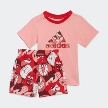 Imagem de Conjunto Estampado Summer Ball - adidas HF1966-Unissex