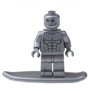 Imagem de Boneco super herois e viloes cinema bloco de montar, SURFISTA PRATEADO