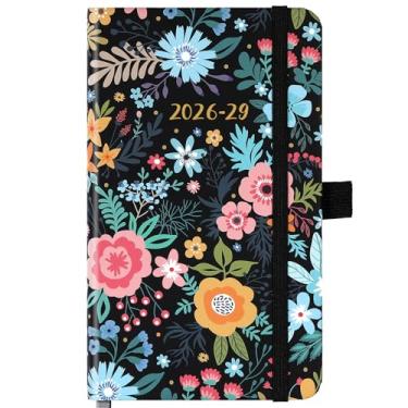 Imagem de Poluma Agenda de Bolso/Calendário 2025-2028 - Agenda Mensal com Suporte para Caneta, Bolso Interno e 63 Páginas de Notas, 16,8 cm x 9,4 cm