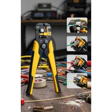 Imagem de Alicate Desencapador Crimpador Fios Automático 8'' - Congratulations S