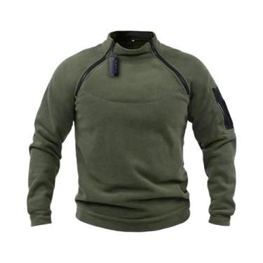 Imagem de Hoodies Táticos Masculinos Em Fleece, À Prova De Vento, Térmicos, Com 