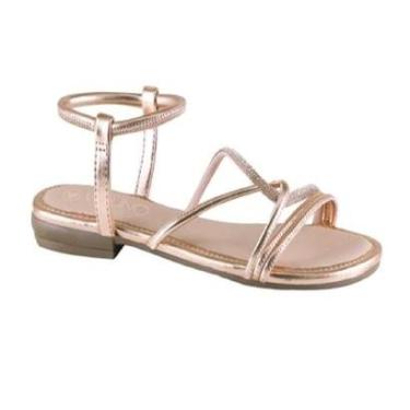 Imagem de Sandália Rasteira Feminina Via Uno Strass Estilo Elegante-Feminino