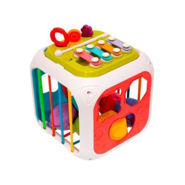 Imagem de Brinquedo Interativo Didático Cubo Multiatividades 7em1 Buba, Colorido