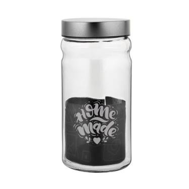 Imagem de Pote Le Metal em Vidro com Tampa Redondo Silver 1,8L, UNICA