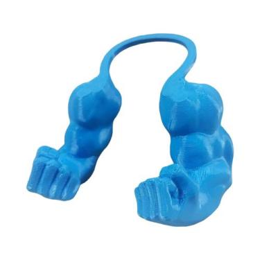 Imagem de Pingente De Braço Musculoso De Gato Forte, Conjunto De Colar Com Bonec