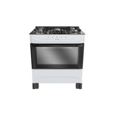 Imagem de Fogão Mueller 5 Bocas com Mesa de Vidro e Acendimento Branco MFV5BB - 