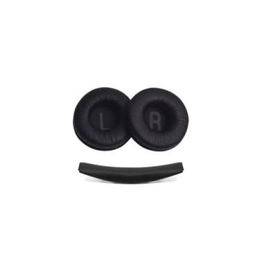 Imagem de GeekPads Kit Almofada Espuma Compativel Com JBL Tune600 T450 T450bt T500 T500bt T510bt T520bt (Preto)