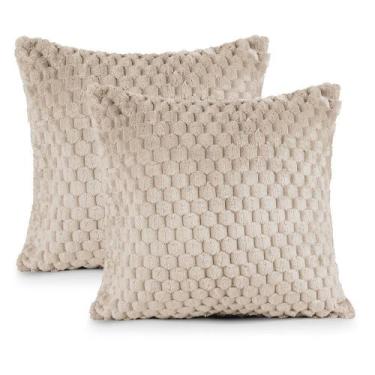 Imagem de Kit 02 Capas de Almofadas Marshmallow 45cm x 45cm 100% Poliéster - Bau