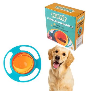 Imagem de Comedouro Pet Giratório Yeet Alimentador Inteligente para Cachorro e Gato em Plástico Verde 1 Unidade
