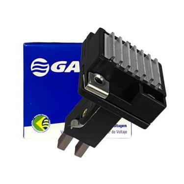 Imagem de Regulador Voltagem Alternador Com Porta Escova Fusca Brasilia Kombi Go