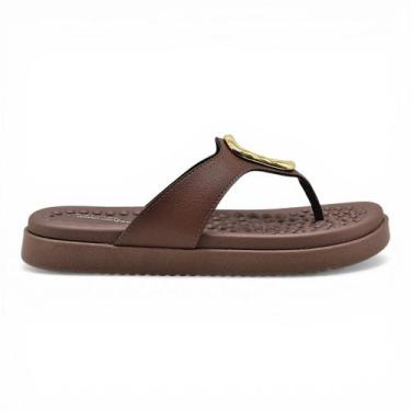 Imagem de Chinelo Modare Ultra Conforto Feminino Ortopedico Massageador -, Cafe,