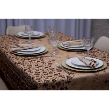 Imagem de Toalha de Mesa de Linhão 4 Lugares 1.40 Cm x 1.40Cm Premium Alta Quali