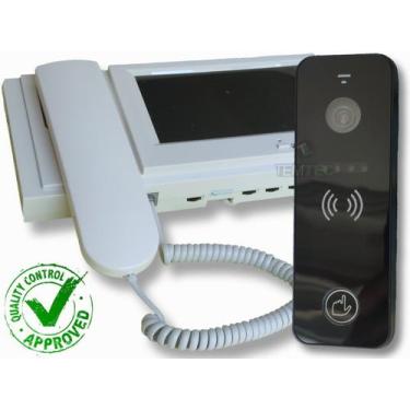 Imagem de Kit video porteiro campainha com fone tela lcd 7" colorido - TEMTEC, P