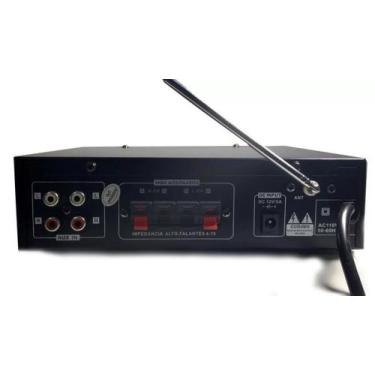 Imagem de Amplificador De Som Com Áudio Bluetooth Karaoke Mp3 Usb - Lelong